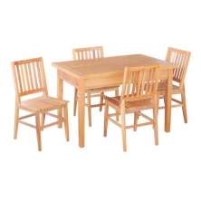 Conjunto Mesa De Jantar 120x80 Cm 4 Cadeiras Madri Em Madeira Demolição