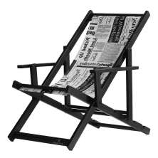 Espreguiçadeira Preguiçosa Dobrável Black CB-Jornal