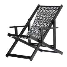 Espreguiçadeira Preguiçosa Dobrável Black CB-Retro