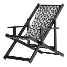 Espreguiçadeira Preguiçosa Dobrável Black CB-Triang Preto