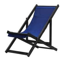 Espreguiçadeira Preguiçosa Dobrável Black SB-Azul Marinho