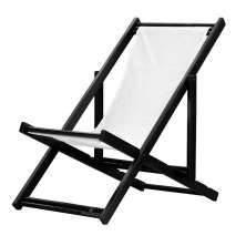 Espreguiçadeira Preguiçosa Dobrável Black SB-Branco