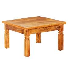 Mesa de Centro 60x60cm em Madeira Maciça Natural