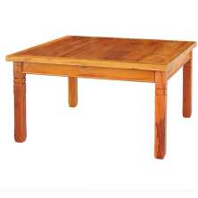 Mesa de Jantar em Madeira de Demolição 1,5 x 1,5 m Natural