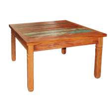 Mesa de Jantar em Madeira de Demolição 1,5 x 1,5 m com Pátina