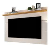 Painel para TV Vivare 1.8 Off White com Nature - Germai Móveis