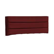 Cabeceira Cama Box Solteiro 90cm Turim Suede Vermelho - Havai