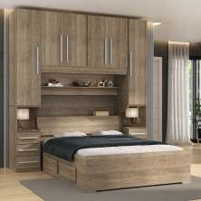 Dormitório Queen Size Sem Cama 1220S Castanho