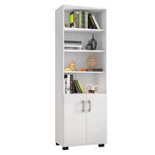 Livreiro 5 Prateleiras c/ Portas Pequenas Office Branco