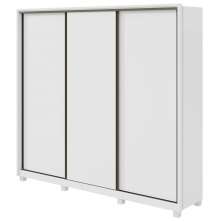 Guarda Roupa Casal 3 Portas de Correr 6 Gavetas 270 Spazio sem Espelho com Pés - Lopas Branco