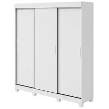 Guarda Roupa Saion 3 Portas sem Espelho com Pés - Lopas Branco