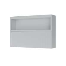 Armário Aéreo 1 Porta Basculante Marquesa 120cm 100% MDF Branco