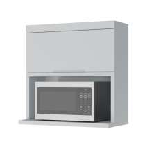 Armário Aéreo 1 Porta Marquesa 80cm 100% MDF Branco
