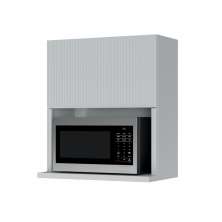 Armário Aéreo Micro 1 Porta Basculante 70cm 100% MDF Rainha Branco