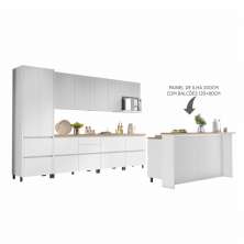 Cozinha 10 Peças 100% MDF Rainha Gourmet Branco