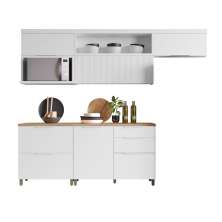 Cozinha 5 Peças 100% MDF Marquesa Branco