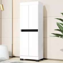 Armário Multiuso Organizador para Lavanderia Moderno com 4 Portas Top Luxo Gl