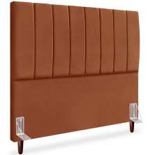 Cabeceira Queen 160cm Arlla Suede Terracota RM