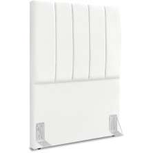 Cabeceira Solteiro 90cm Allia Suede Branco RM