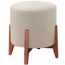 Puf Puff Para Sala Lhor Linho Bege RM
