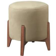 Puff Puf Sala Lhor Veludo Bege RM
