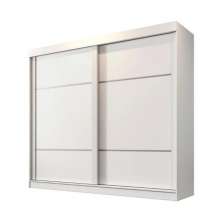 Guarda Roupa 2 Portas Correr 6 Gavetas Trancoso Valverde Branco