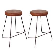 Kit 2 Banqueta Banco Aço Média Cozinha Bar Balcão 63cm Whisk