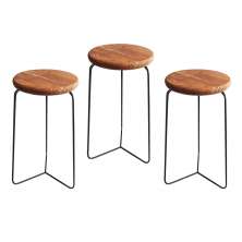 Kit 3 Banqueta Banco Aço Média Cozinha Bar Balcão 60cm Altura