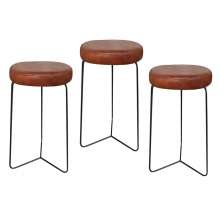 Kit 3 Banqueta Banco Aço Média Cozinha Bar Balcão 62cm Altura
