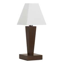 Abajur de Mesa 29 Wengue C/ Cúpula 1 Lâmp. Bivolt