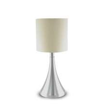 Abajur de Mesa 358 Escovada Cúpula Cru 1 Lâmp. Bivolt