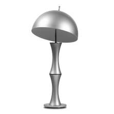 Abajur de Mesa 7635 Prata Direcionável 1 Lâmpada Bivolt