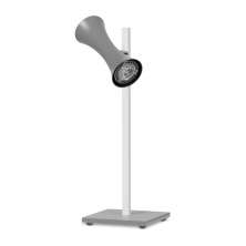 Abajur de Mesa 7915 Prata Direcionável 1 Lâmpada Bivolt