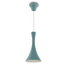 Lustre Pendente 258 1 Lâmpada Soquete E27 C/ Azul