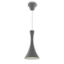 Lustre Pendente 258 1 Lâmpada Soquete E27 Prata
