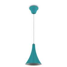 Lustre Pendente 458 1 Lâmpada Soquete E27 C/ Azul