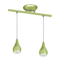 Lustre Pendente 5522 Para 2 Lâmpadas Soquete E27 Cor Verde