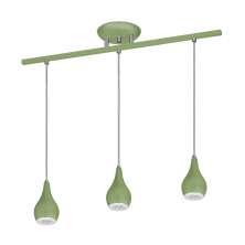 Lustre Pendente 5523 3 Lâmpadas Soquete E27 Verde