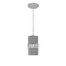 Lustre Pendente 9861 1 Lâmpada Soquete E27 Prata