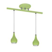 Lustre Pendente Design 5512 2 Lâmpadas Gu10 Verde