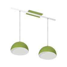Lustre Pendente Design 7632 2 Lâmpadas E27 Verde