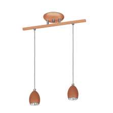 Lustre Pendente Design Zo 06 2 Lâmpadas Gu10 Cobre