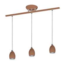 Lustre Pendente Design Zo 07 3 Lâmpadas Gu10 Cobre