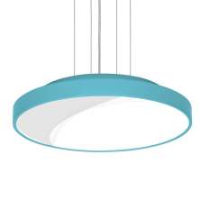 Lustre Pendente Redondo 7652 3 Lâmpadas E27 Azul