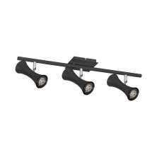 Spot De Sobrepor Para 3 Lâmpadas Gu10 Cor Spt 7913 Preta