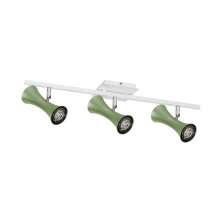 Spot De Sobrepor Para 3 Lâmpadas Gu10 Cor Spt 7913 Verde
