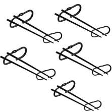Kit 5 Peças Porta Taças de Teto Preto Fosco Suporte Suspenso
