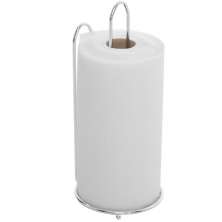 Porta Rolo De Papel Toalha Suporte Cromado Vertical De Mesa