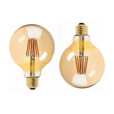 Lâmpada LED Filamento Globo G95 4W Ambar 2200K 2 Unidades, Iluminação Decorativa Vintage