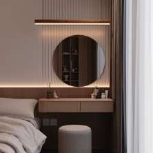 Luminaria Pendente Led Seul 36w 4000lm Bivolt Madeira Maciça